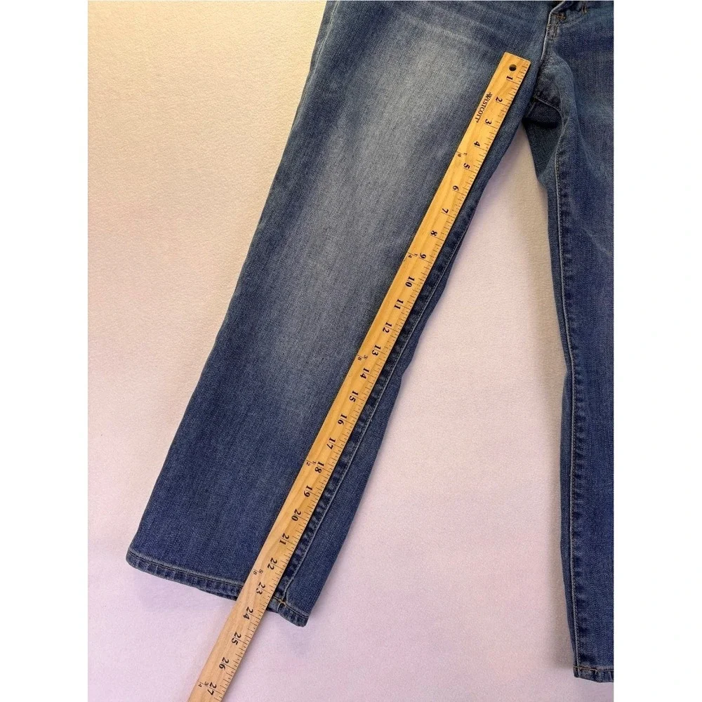 Lucky Brand Sweet Jean Crop Medium Wash Denim Jeans Womens Size 8 29 Mid Rise